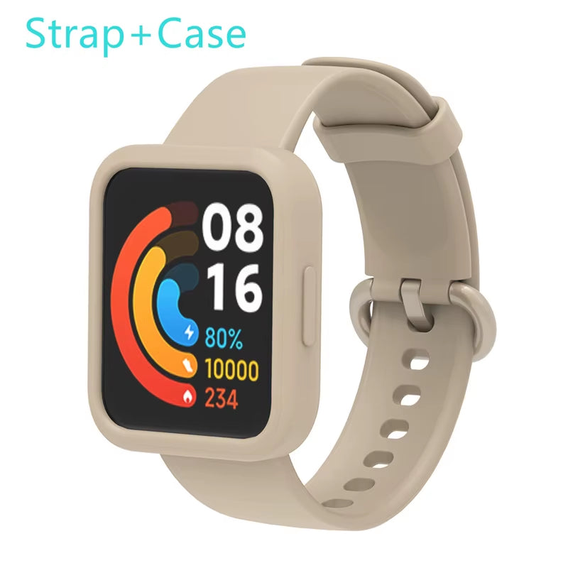 Silicone Strap for Xiaomi Mi Watch Lite / Watch 2 Watch Charger Protector Case Bracelet Watch Band for  Watch / 2 Lite