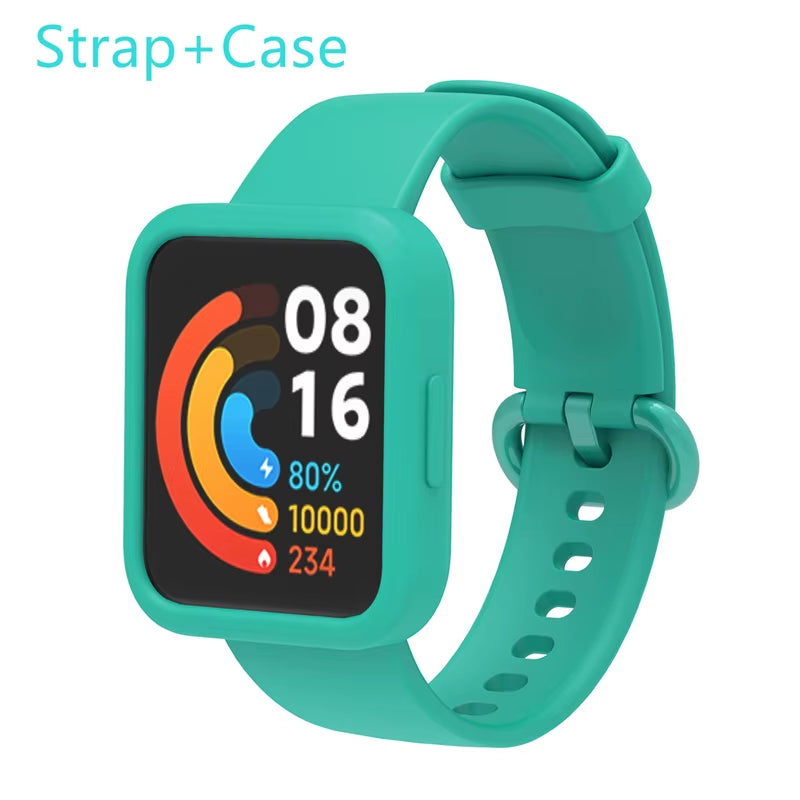 Silicone Strap for Xiaomi Mi Watch Lite / Watch 2 Watch Charger Protector Case Bracelet Watch Band for  Watch / 2 Lite