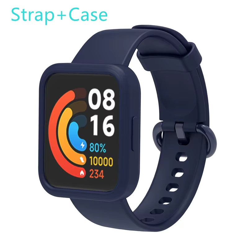 Silicone Strap for Xiaomi Mi Watch Lite / Watch 2 Watch Charger Protector Case Bracelet Watch Band for  Watch / 2 Lite