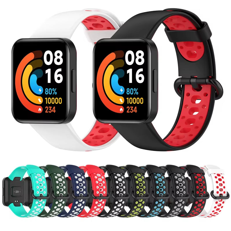 Silicone Strap for Xiaomi Mi Watch Lite / Watch 2 Watch Charger Protector Case Bracelet Watch Band for  Watch / 2 Lite
